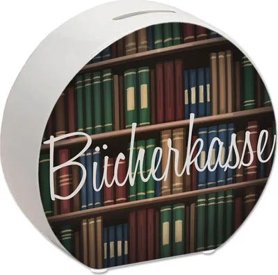 Produktbild von Bücherkasse Spardose für Leseratten