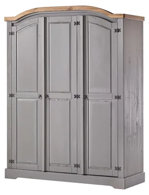 Produktbild von home24 Drehtürenschrank - Gerundet - Kiefer massiv