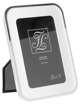 Produktbild von FINK Bilderrahmen JULA 10x15 cm - Fotorahmen aus Stahl mit Glas, silberfarben, glatt, Tischrahmen für Wohnzimmer