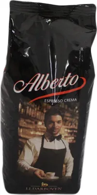 Produktbild von Alberto Espresso Röstkaffee in ganzen Bohnen für Vollautomaten 1000g