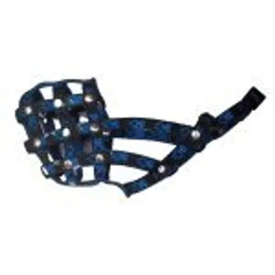 Immagine prodotto di Museruola in nylon Palkar per cani taglia 1 18 cm x 6 cm nero-blu