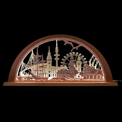 Zdjęcie produktu dla Światło miasta Hamburg (69x32cm) autorstwa Schlick & Türk