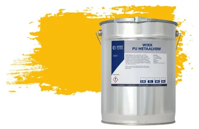 Productafbeelding van Wixx PolyurethanMetaalverf - RAL 1023 | Verkeersgeel - 10L
