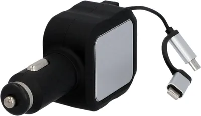 Produktbild von cartrend USB-KFZ-Multi-Ladestecker 2-fach schwarz