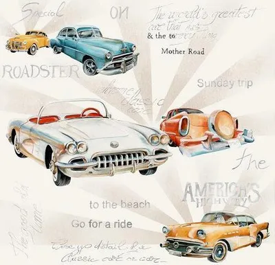 Produktbild von RP 20 Servietten Oldtimers - Alte Klassiker 33x33cm