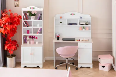 Produktbild von Weißer Moderner Bücherregal Designer Bücherschrank Kinderregal Holzmöbel
