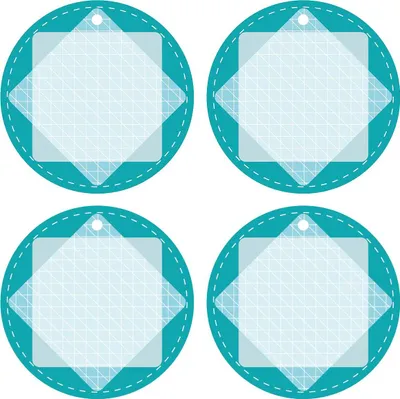 Produktbild von Oblique Unique 4 Geschenkanhänger Geschenk Deko Anhänger Etiketten Geburtstag Hochzeit Baby Shower - blau
