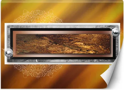 Produktbild von Vlies fototapete Abstraktes Goldmandala 400x280 cm Feeby Braun inkl. Kleber einfache Montage