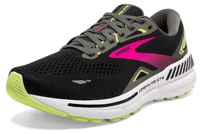 Produktbild von Brooks Adrenaline GTS 23 W Damen Laufschuh Schwarz/Gunmetal/Grün 5,5 US
