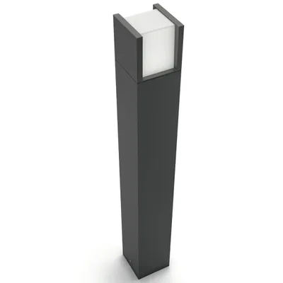 Produktbild von Philips myGarden Arbour Wegeleuchte, 6W, Außensockel-/Pfostenbeleuchtung, Anthrazit, Weiß, Aluminium, IP44, Terrasse, II