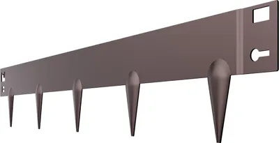 Produktbild von SucceBuy Stahl-Landschaftseinfassung, 5er-Pack, 99,1 x 7,6 cm, rostbeständig, für den Garten, braun