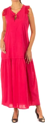 Imagen del producto de Vestido sin mangas de corte recto, modelo LWD007, de la marca La Martina, para mujer