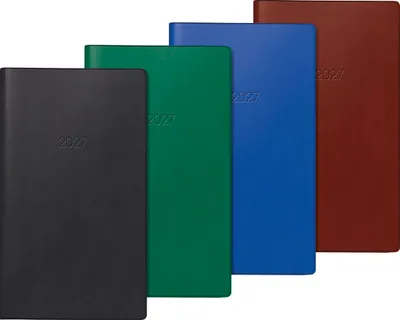 Produktbild von BRUNNEN Taschenkalender Mod. 748 2027 | A6, Kunststoff, sortiert