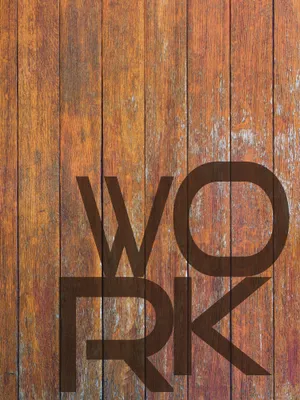 Obrázek produktu pro Typografie umělecký tisk obrazu - Práce (80 x 60 cm)