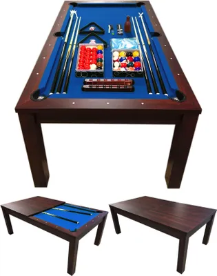 Image de Table de Billard 7 pieds convertible en table – Bleu Sky Full Optional