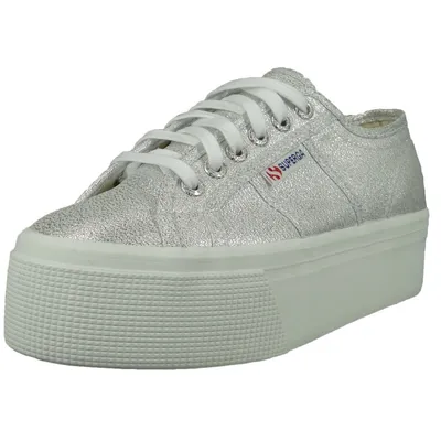 Image de Superga Dames Faible Sneaker 2790 LAME Low Top S61174W couleur argent