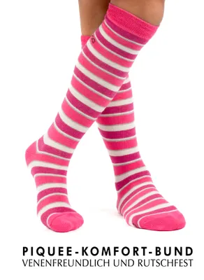 Produktbild von OCERA 5 Paar Kniestrümpfe für Mädchen im Farbmix Gr. 27/30