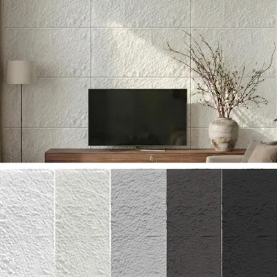 Produktbild von XMTECH 3X Wandpaneele Steinoptik 3 cm PolyurethanWandverkleidung 120x60 cm Naturstein Design 3D Wandverblender für Wohnzimmer Küche Wasserfest, Reinweiß