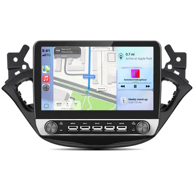 Produktbild von 10.1 Zoll Hexinex Autoradio CarPlay Android Auto Für Opel Corsa E / Adam Android 15 GPS Navigation WIFI Bluetooth FM SWC 2DIN 2GB+64GB