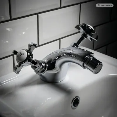 Immagine prodotto di Rubinetto per bidet PaulGurkes Retro cromato miscelatore a due maniglie stile inglese antico