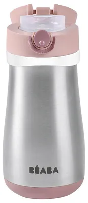 Zdjęcie produktu dla BEABA Edelstahl Trinkflasche pink 629299 3384349135225