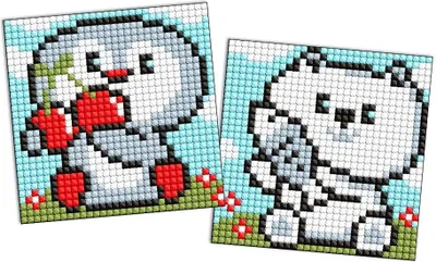 Obrázek produktu pro Diamantová mozaika „Tučňák“ – magnet pro děti, 9 x 9 cm