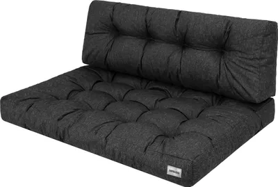 Immagine prodotto di Set di cuscini in pallet - 120×82 + 120×40 cm - spessore 12 cm, resistenti alle intemperie, utilizzabili su entrambi i lati, cuscini da giardino fatti a mano | Pillowprim