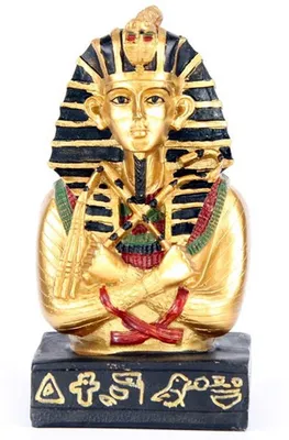 Image de Egypte Figure Toutankhamon égyptien doré avec bâton et fléau