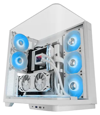 Produktbild von Mars Gaming MC-INFINIOW, Tower, PC, Weiß, ATX, micro ATX, Mini-ITX, Gaming, Multi