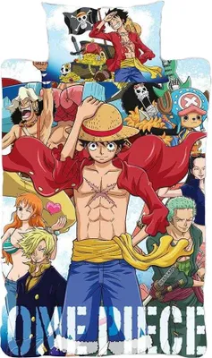 Obrázok produktu pre One Piece - Obojstranná posteľná bielizeň TC166 (jednolôžko) (farebná)