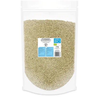 Obrázok produktu pre HNEDÁ RYŽA DLHOZRNNÁ, BEZLEPKOVÁ,5 kg - HORECA PLANÉTA)
