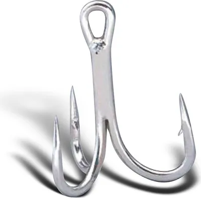 Produktbild von Owner ST66 Drillinge #4/0 5 Stück - silber Angelhaken