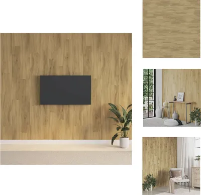 Obrázok produktu pre vidaXL Nástenné panely vzhľad dreva hnedé PVC 2,06 m² - Obklady stien