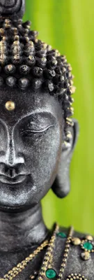 Obrázok produktu pre Budhizmus Art Print Picture - Budha Statue, Green (158 x 53 cm)
