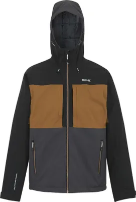 Produktbild von Regatta - "Maland" Jacke, wasserfest für Herren, Isoliert RG12117 (XXL) (Nussbraun/Schwarz/Asche)