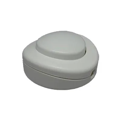 Produktbild von Bodenschalter - Runde - 250 V/2A - Weiß