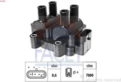 Produktbild von FACET 9.6496 Zündspule für RENAULT Clio III Schrägheck (BR0/1, CR0/1) TWINGO II (CN0) CLIO II (BB0/1/2, CB0/1/2) TWINGO I (C06) für DACIA SANDERO II