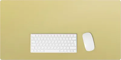 Produktbild von Farbe Gelb – Schreibtischunterlage – Rutschfeste Tischunterlage – Schreibtischmatte für Büro & Zuhause – Schreibunterlage – Mauspad – Tischmatte – 90 x 45 cm