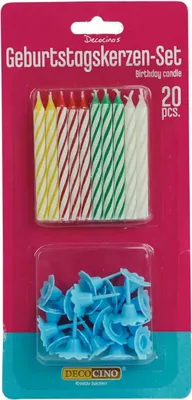 Produktbild von Geburtstagskerzen-Set - Kuchenkerzen