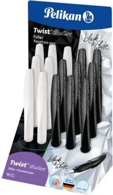 Produktbild von Pelikan 606875, Gemischte Farben, Kartuschenfüllsystem, Blau, Medium, Beidhändig, Ausstellungsbox