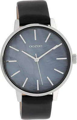 Produktbild von Oozoo Leder Damen Uhr Analog Quarzuhr Armband schwarz Timepieces D2UOC10119