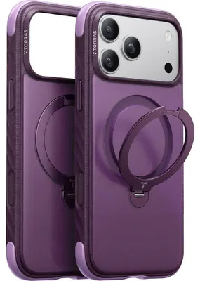 Produktbild von MagSafe-Hülle für Apple iPhone 18 Pro / 17 Pro, Torras, Ostand Q3 Rugged, Lila