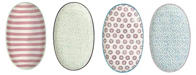 Servierborden Patrizia, Keramik, Set von 4, 21,5 cm