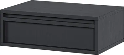 Obrázok produktu pre Selsey Evo - Závesný nočný stolík so zásuvkou, čierny, 50 cm