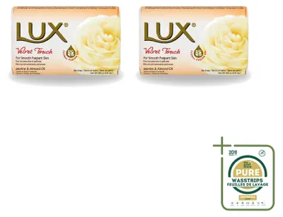Produktbild von 2 x Lux Velvet Touch Seife - Hydratisierend - 80 g - Vorratspackung - 2 Stücke