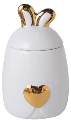 Productafbeelding van Solidchoice - Handgemaakte Keramische Urn voor Huisdieren met Oren