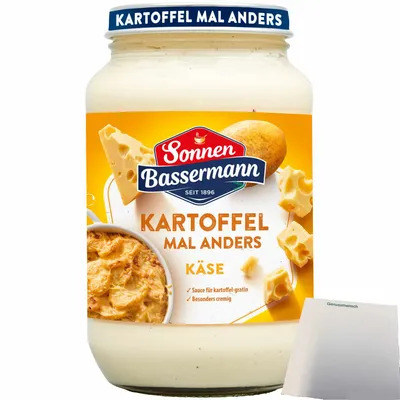 Produktbild von Sonnen Bassermann Kartoffel mal anders Käse (405g Glas) + usy Block