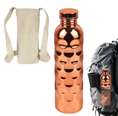 Imagen del producto de Botella de cobre reutilizable de 950 ml, ideal para un estilo de vida activo