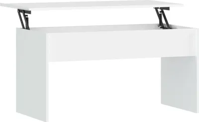Immagine prodotto di vidaXL Tavolino da salotto bianco 102x50,5x52,5 cm in materiale derivato dal legno