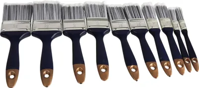 Immagine prodotto di Set di pennelli DAYTOOLS PS-10 | 5 diverse larghezze | 2 pennelli per ogni larghezza | In plastica resistente | Da 12,5 mm a 63 mm | Custodia inclusa